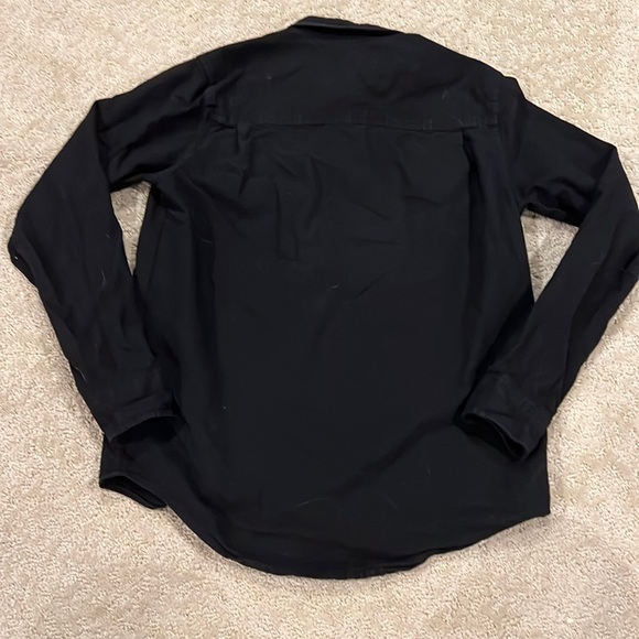 Children’s Place Kid’s Longsleeve Black Button Up Dress Shirt - Picture 3 of 3